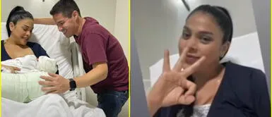 Maricarmen Marín, Sebastián Martins, y la pequeña Micaela se van a su casa. Maricarmen Marín es dada de alta y regresa a su casa con su bebita Micaela