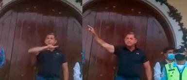 Surco: Alcalde Jean Pierre Combe agrede a trabajadores municipales. Alcalde de Surco agrede a trabajadores municipales: “Vayan a trabajar, haraganes”