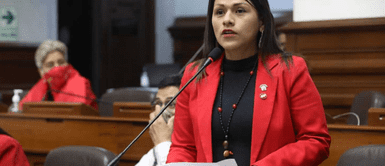 Silvana Robles es vocera alterna de la bancada de Perú Libre. Foto: Congreso Sobre Alva: Silvana Robles dijo que carta enviada a España por Bustamante es un “esperpento”