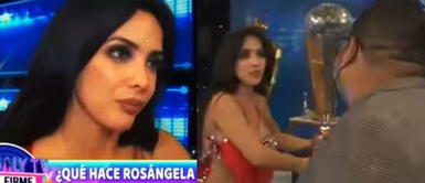 La influencer mostró su molestia ante las preguntas del reportero. Rosángela Espinoza explota contra periodista que se burló de ella: “Tu pregunta es fuera de lugar”