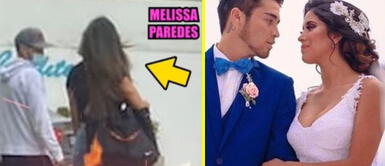 La modelo y el futbolista fueron captado con su pequeña. Melissa Paredes y el 'Gato' Cuba reaparecen paseando juntos a su pequeña hija tras su divorcio
