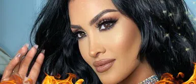 Michelle Soifer la hace linda en su presentación. Michelle Soifer deslumbra con majestuoso traje de pedrería en largas tiras en la presentación de su disco “La Nena”