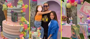 La modelo organizó una gran fiesta por el onomástico de su pequeña. Jazmín Pinedo y Gino celebran el cumpleaños de su hija con espectacular fiesta