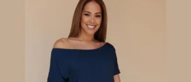 Karen Schwarz Karen Schwarz deslumbra con un vibrante bikini asimétrico que combina elegancia y estilo