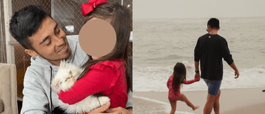 Rodrigo Cuba y Melissa Paredes tienen una hija de cuatro años. 'Gato' Cuba enternece al acompañar a su hija a las clases de natación