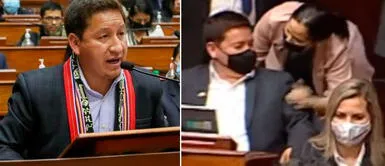 Guido Bellido explicó 'encuentro' con Sigrid Bazán tras abrazar a María del Carmen Alva Guido Bellido explicó 'encuentro' con Sigrid Bazán tras abrazar a María del Carmen Alva