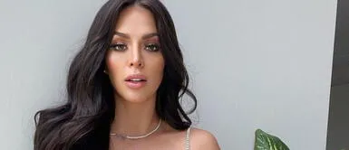 Sheyla Rojas y vestido rojo tul Sheyla Rojas nos invade de elegancia con un look total red texturizado con detalles de tul