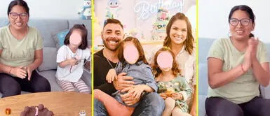 La pareja de la modelo sorprendió al compartir tierno momento en redes. Sebastián y las hijas de Andrea San Martín hicieron una linda sorpresa a su nana por su cumpleaños