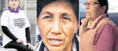 Dilcia, Rute y María Elena están inscritas en el Registro de Víctimas de Esterilizaciones Forzadas. Foto: composición LR No podrán callarlas: víctimas de esterilizaciones forzadas levantan sus voces