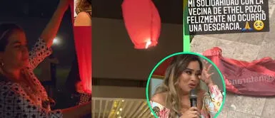 Instarandula evidenció que el “globo de deseos” de Ethel Pozo terminó en la terraza de su vecina, quien llamó al hecho una “coj****”, y se fue con todo. Ethel Pozo lanza globos de los deseos al cielo y vecina se enfurece: “recuerda que tu deseo puede ocasionar la desgracia de otros”