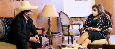 Pedro Castillo se reunió con Zoraida Ávalos para pedir reprogramación de testimonio por caso de ascensos militares Ascensos militares: presidente Castillo pidió al Ministerio Público adelantar fecha de testimonio