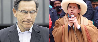 Martin Vizcarra criticó al presidente de la República Pedro Castillo. Foto: Antonio Melgarejo La República/Presidencia Martín Vizcarra sobre Pedro Castillo: "Vemos un ser sin rumbo"