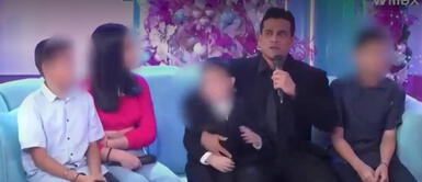 Christian Domínguez es sorprendido por sus hijos Christian Domínguez es sorprendido por sus hijos y los de Leonard León en Navidad