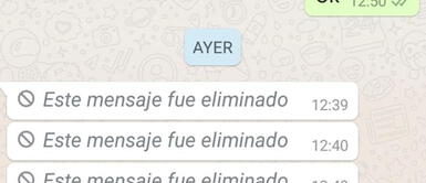 WhatsApp: Entérate aquí cómo puedes saber qué decía un mensaje que fue borrado antes de que lo leyeras WhatsApp: ¿Quieres enterarte qué es lo que decía el mensaje antes de ser eliminado? Entérate AQUÍ