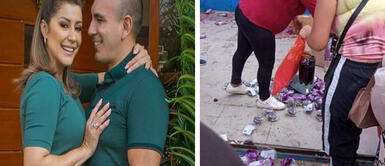 Karla Tarazona y su esposo son denunciados por aparentemente donar alimentos en mal estado Karla Tarazona y su esposo son acusados por aparentemente donar alimentos en mal estado