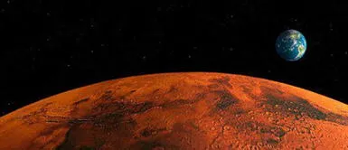 La NASA ha investigado el planeta Marte a lo largo de los años. La luna y Marte "se besarán" la última noche del año