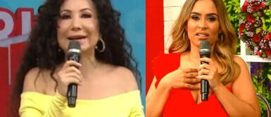 Las conductoras protagonizaron un tenso momento. Janet Barboza a Ethel Pozo EN VIVO: "Nadie me ha sacado de su círculo como a ti"