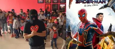 El youtuber sorprendió con el detalle que tuvo con varios niños. Youtuber compra todas las entradas de una sala de cine para niños de bajos recursos vean 'Spider-Man: No Way Home'