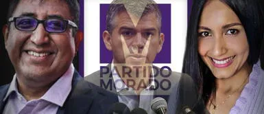 Narescka Culqui y Luis Durán pugnan por alcanzar la presidencia del Partido Morado Narescka Culqui y Luis Durán pugnan por ocupar el liderazgo del Partido Morado