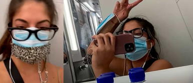 El hermano y papá de Marisa Fotieo dieron negativo a la prueba de coronavirus. COVID-19: mujer se esconde en el baño de avión tras dar positivo | VIDEO