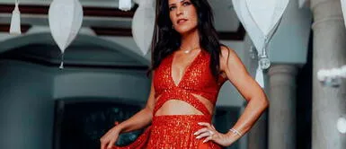 María Pía Copello y bikini en Bahamas María Pía Copello vacaciona en las Bahamas con un elegante bikini de estampado a rayas