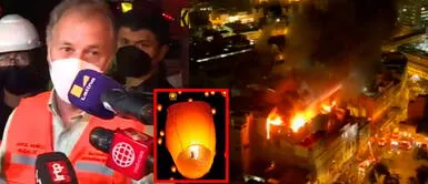 Jorge Muñoz se pronunció tras varias horas del incendio en Mesa Redonda. Jorge Muñoz: Galería no tenía autorización para ser depósito y había recibido amonestaciones