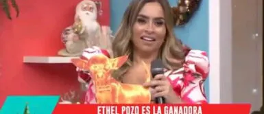 Ethel Pozo se consagró como la ganadora a "La lágrima del año". Ethel Pozo se vuelve a emocionar por ganar “La lágrima del año”