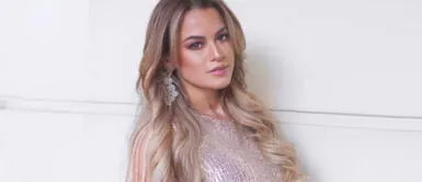 Flor Polo y estampado psicodélico Flor Polo causa furor con dramático vestido que refleja la hipnótica tendencia psicodélica