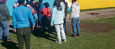 Indignación. Pobladores casi linchan al presunto asesino. Foto: difusión Indignación. Pobladores casi linchan al presunto asesino. Foto: difusión