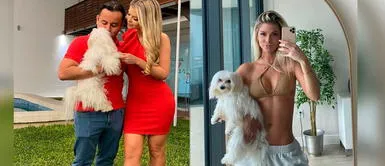 Brunella Horna es una modelo peruana y empresaria de 25 años de edad. Brunella Horna expresa su gran amor a su perrito: "Él es mi bebé"