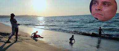 Hijo de Christian Domínguez conoce por primera vez el mar gracias a la pareja de Tarazona. Hijo de Christian Domínguez disfruta del mar gracias a su padrastro