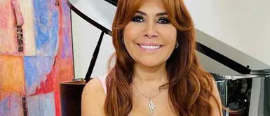 Magaly Medina irradia con bikini estilo cortina Magaly Medina lleva la coquetería y la elegancia al tope con delicado y colorido bikini