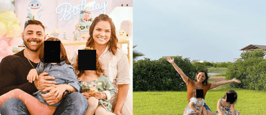 Andrea San Martín y Sebastián Lizarzaburu muestran su vida cotidiana con sus hijas en redes sociales. Foto: Instagram/Andrea San Martín Andrea San Martín y Sebastián Lizarzaburu se divierten con sus hijas haciendo plastilina casera