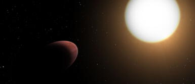 Astrónomos descubren un planeta deformado por las fuerzas de marea de su estrella anfitriona. Foto: ESA Científicos detectan por primera vez un planeta deformado y ovalado