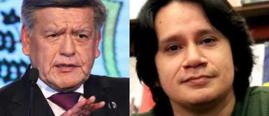 César Acuña demandó al periodista Christopher Acosta a raíz de la publicación del libro Plata como cancha. Foto: composición/GLR César Acuña advirtió que no está satisfecho con sentencia de Christopher Acosta