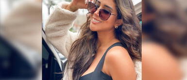 Melissa Paredes y look total white Melissa Paredes regresa a la televisión con un inmaculado conjunto vanguardista marca Perú