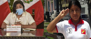 Betssy Chávez y Nieves Limache ambas ahora son parte de Perú Democrático. Betssy Chávez y Nieves Limache con consideradas personas no gratas por Perú Libre Tacna