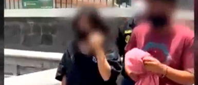 La menor había viajado a Arequipa junto con otro menor de 17 años. Foto: captura de ATV Adolescente hallada en Arequipa habría planeado supuesta captación junto con enamorado