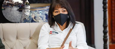 Mirtha Vásquez solicitó un informe sobre las acciones de la Marina de Guerra ante los oleajes. Mirtha Vásquez y exministros critican a la Marina por alertas ante oleaje anómalo