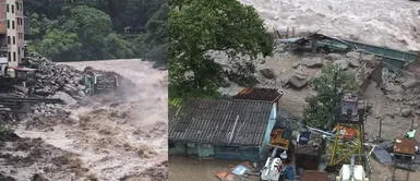 Reportan huaico en Machu Picchu pueblo tras desborde de río. Cusco: pueblo de Machu Picchu queda inundado tras aluvión