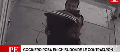 Ladrón se robó todo de un pequeño restaurante en Independencia. Ladrón se hace pasar por cocinero de chifa para poder robar restaurante