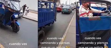 Mototaxista peruano queda atrapado en tráfico de Centro de Lima, pero su singular reacción es viral Mototaxista es viral por reacción en medio del tránsito en el centro de Lima