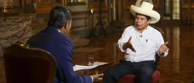 Entrevista a Pedro Castillo de CNN. Foto: Presidencia Pedro Castillo: “Vladimir Cerrón no tiene ninguna influencia sobre mis nombramientos”