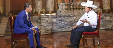 Presidente Pedro Castillo señaló que se quedó sorprendido con las preguntas que le hizo el periodista de CNN Fernando del Rincón Castillo tras entrevista con periodista de CNN: “Me quedé sorprendido de las preguntas que se me hacía”