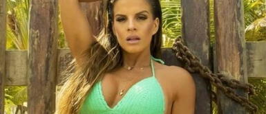 Alejandra Baigorria deslumbra en impoluto traje de baño con detalles florales en 3D Alejandra Baigorria deslumbra en impoluto traje de baño con detalles florales en 3D