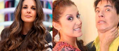 Rebeca Escribens molesta por peleas de Karla y Leonard Rebeca Escribens molesta por discusiones entre Karla Tarazona y Leonard León