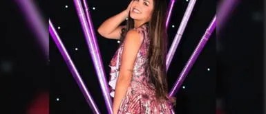 Estrella Torres y traje de baño tropical Estrella Torres desborda picardía luciendo su figura al natural con traje de baño tropical