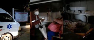 Paciente grave y sus familiares esperaron en vano dentro de la ambulancia para ser trasladados. Lambayeque: paciente grave no pudo ser trasladado en ambulancia por falta de combustible