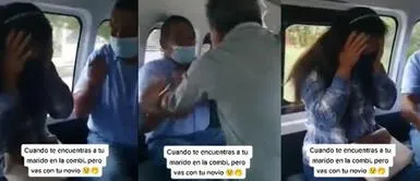 Un tranquilo viaje en bus se convirtió en un verdadero drama cuando ambos hombres comenzaron a pelear por una mujer infiel. Viral: Eposa infiel es descubierta por su marido en bus: "estoy dispuesto a perdonarte"
