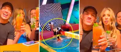 Peter Fajardo y Yahaira Plasencia se van a celebrar por supuesto "éxito" de nuevo Habacilar. Yahaira Plasencia celebra con Peter Fajardo por el supuesto “éxito” de “Esto es Habacilar” pese a que concursante casi se ahoga